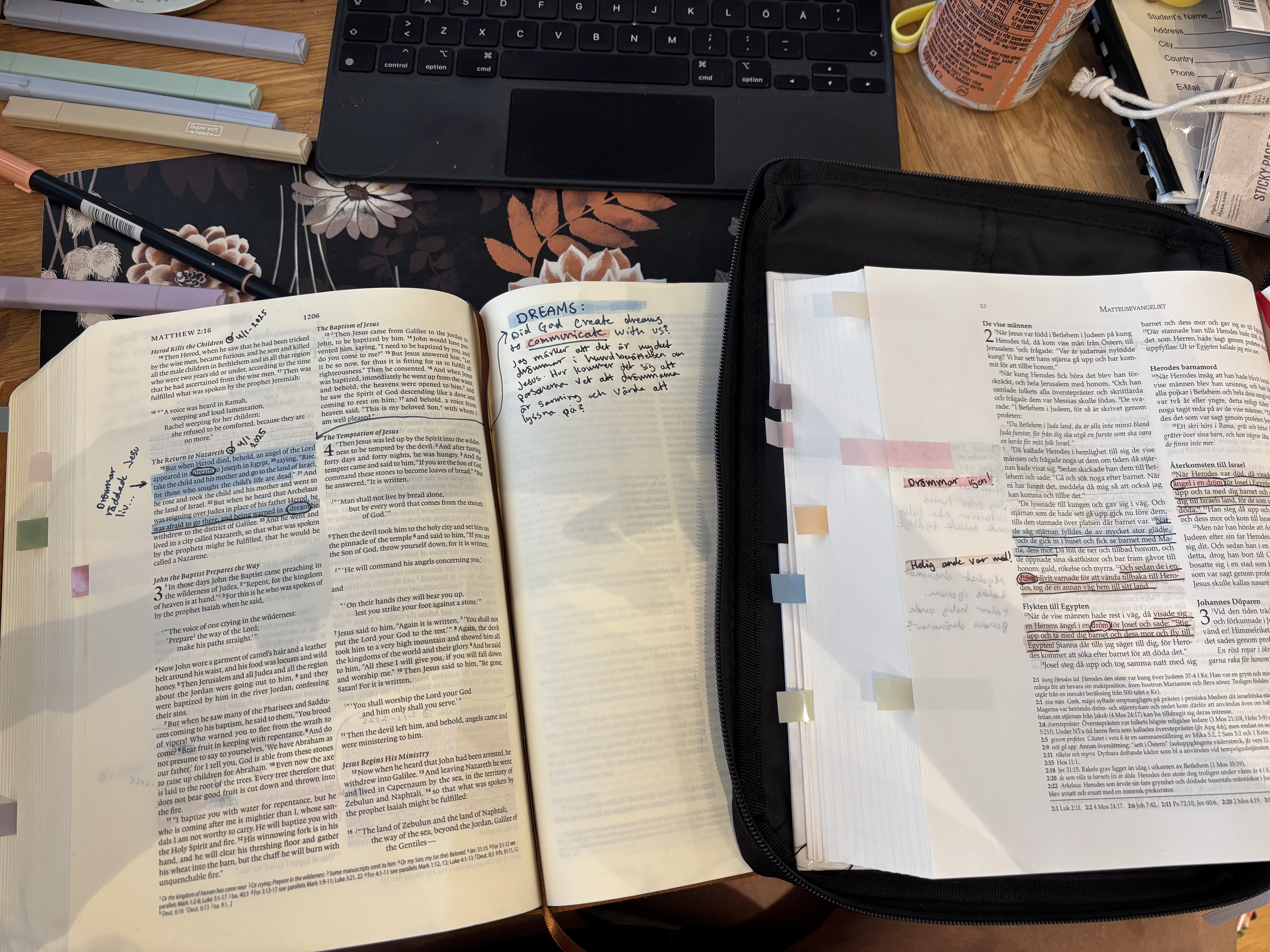 How I start my days in my journaling bible